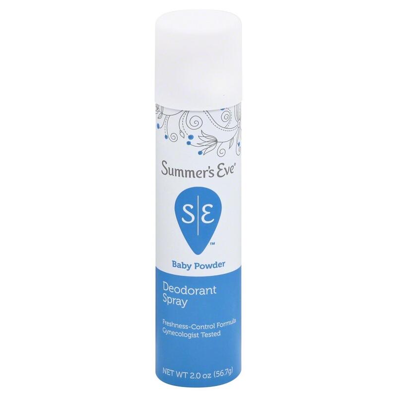 Summer's Eve Feminine Deodorant Spray Baby Powder 2 oz