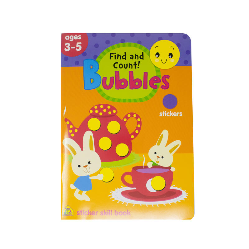 Bubbles Sticker Skill Book Find and Count Ages 3-5