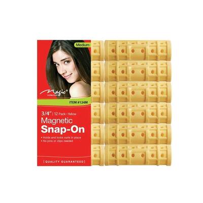 Magnetic Roller Yellow Medium 12 count