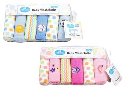 Cribmates Baby Washcloths 6 ct