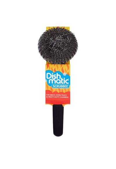 Dishmatic Heavy Duty Steel Scrubber with Handle 1 count