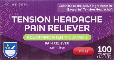 Rite Aid Tension Headache Pain Reliever 100ct