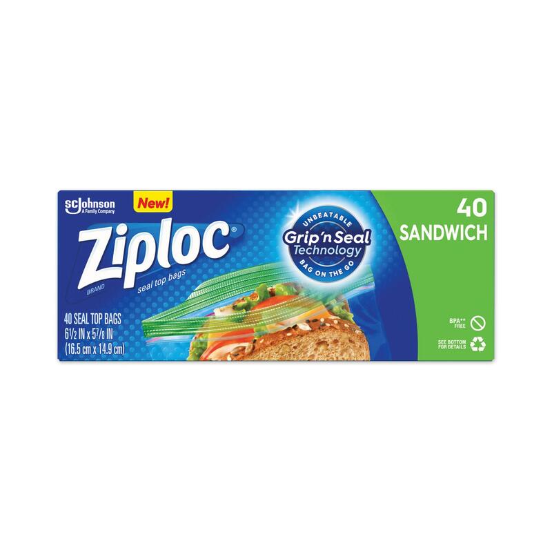 Ziploc Grip N Seal Sandwich Bag 40ct