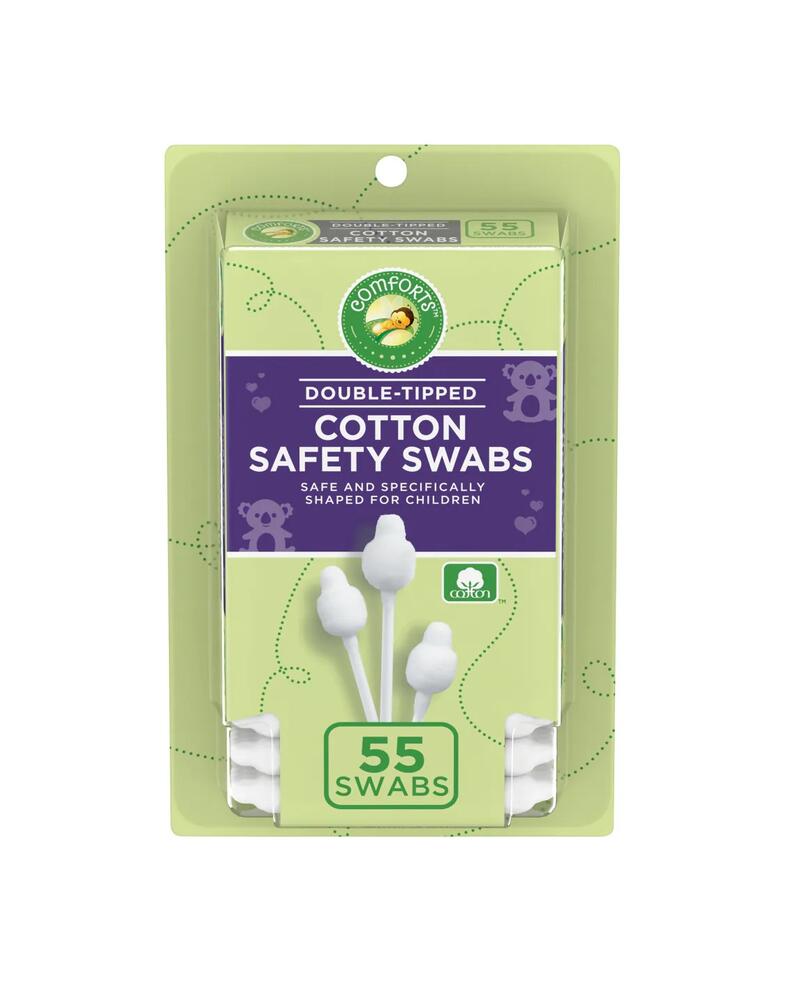Comforts Cotton Safety Swabs 55 count