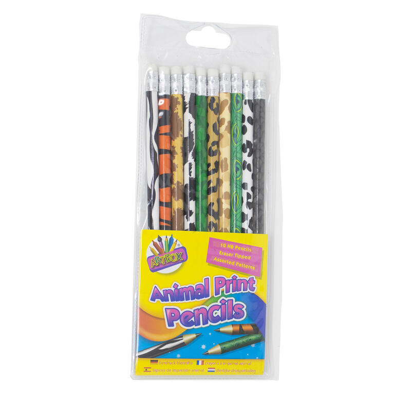 Artbox Animal Print HB Pencils 10 ct