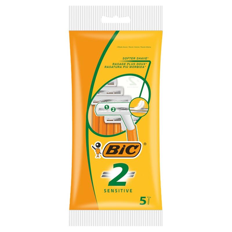 Bic 2 Sensitive Disposable Razors 5ct
