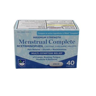 Rite Aid Menstural Relief 40ct