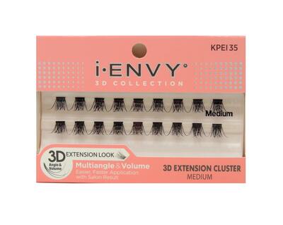 I-Envy Multi-Angle & Volume Lashes 3D Extension Cluster Singles Medium