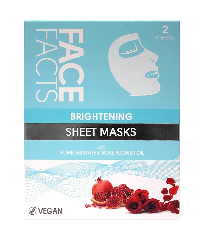 Face Facts Brightening Sheet Masks 2pk