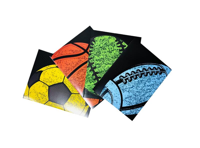 Sports Paper Portfolio Assorted