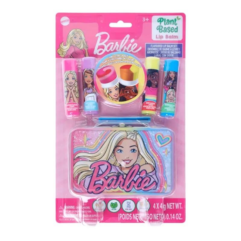 Barbie Lip Balm With Tin 4pk