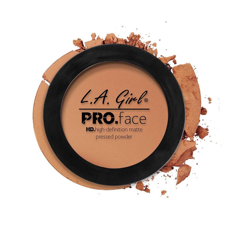 LA Girl Pro Face HD Matte Pressed Powder Foundation Chestnut 0.25 oz