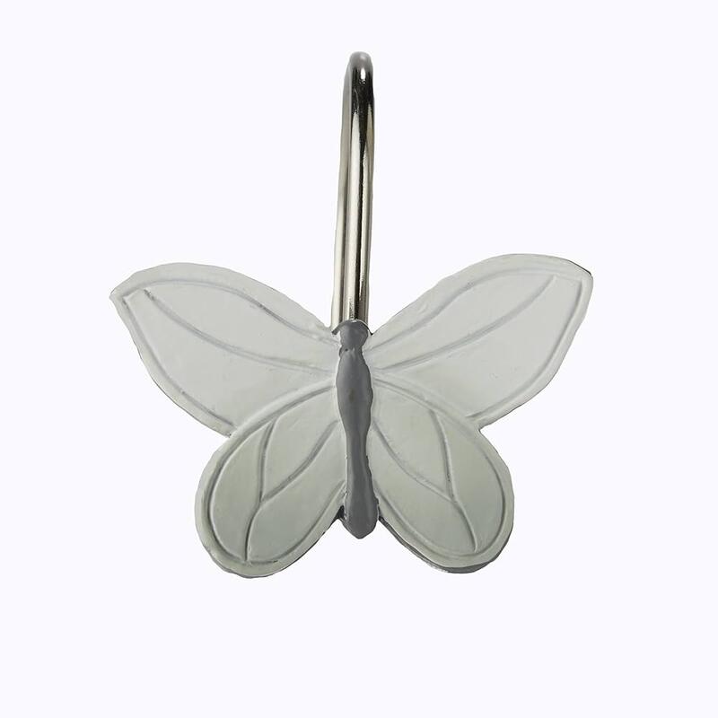 Shower Curtain Resin Inspired Butterflies