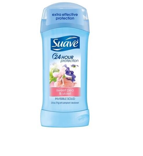 Suave Deodorant Invisible Solid Sweet Pea & Violet 2.6oz