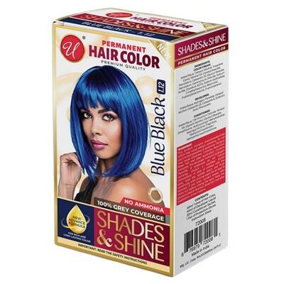 Permanent Hair Color Blue Black