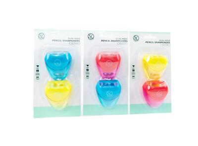 Abstract Pencil Sharpener With 2 Size Hole 2 count