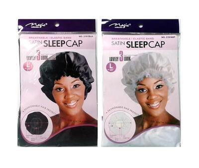 Satin Sleep Cap Assorted Large & Extra-Large 1 count