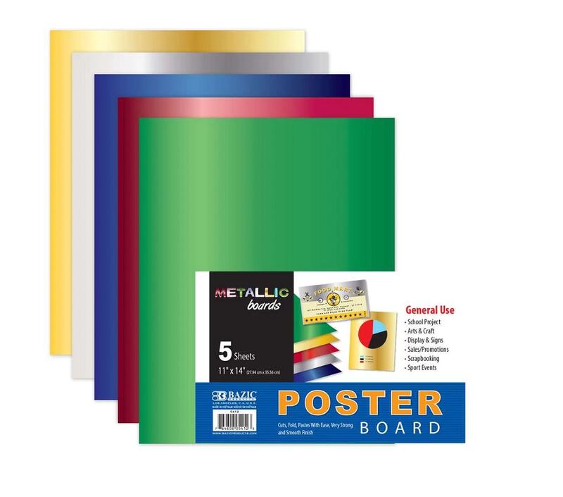 Bazic Metallic Poster Board 11X14