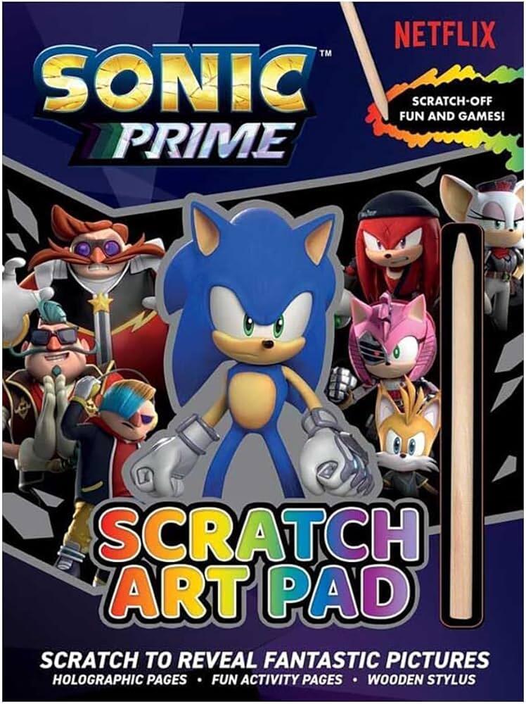 Sonic Prime Scratch Art Pad