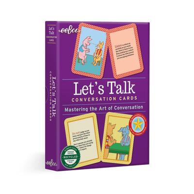 Eeboo Conversation Card Let's Talk 3+