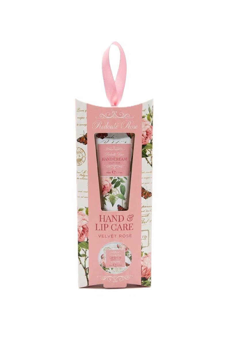 Redoute Rose Hand And Lip Care Velvet Rose 2 pieces