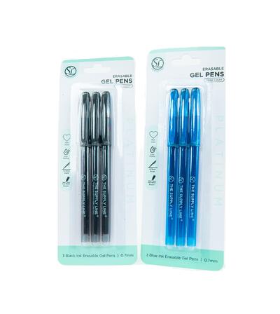 Supply Line Erasable Gel Pens Assorted 3 pack