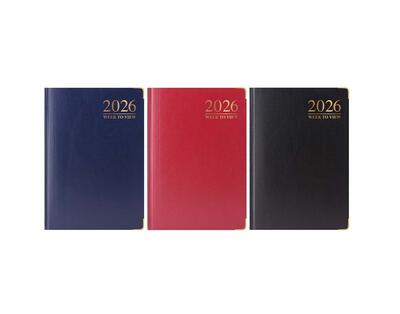 Diary A6 Padded Casebound Gilt-Edge Assorted