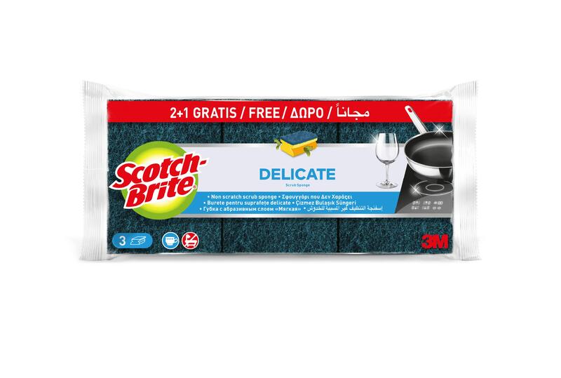 Scotch Brite Rub Sponge Delicate 3 pieces
