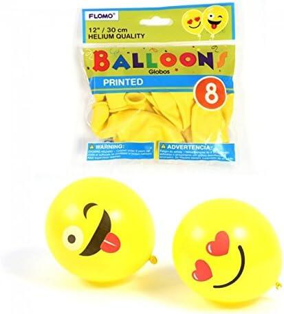 Happy Faces Balloons 8pk