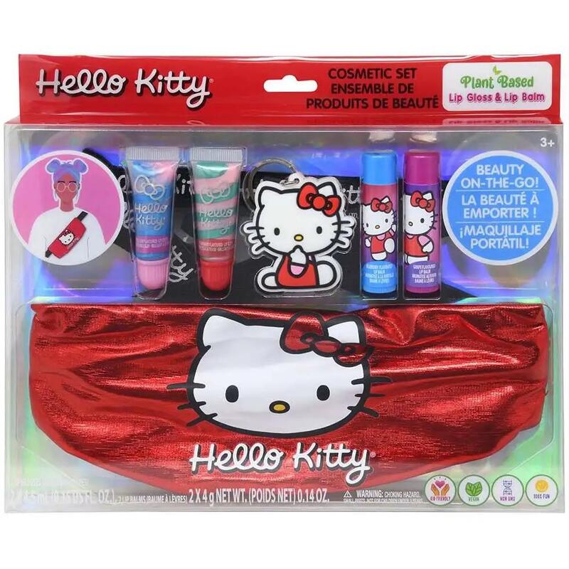 Hello Kitty Lip Gloss Set With Fanny Pack