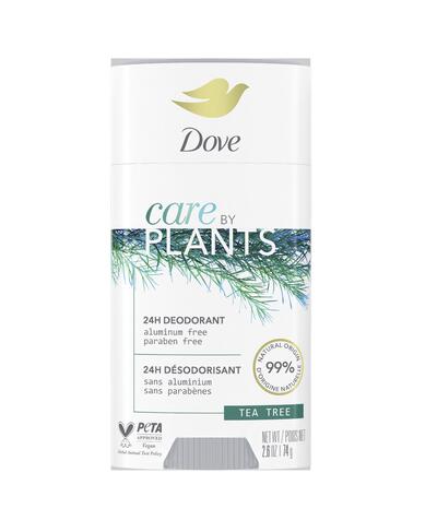 Dove Deo Stick Care By Plants Tea Tree 2.6oz
