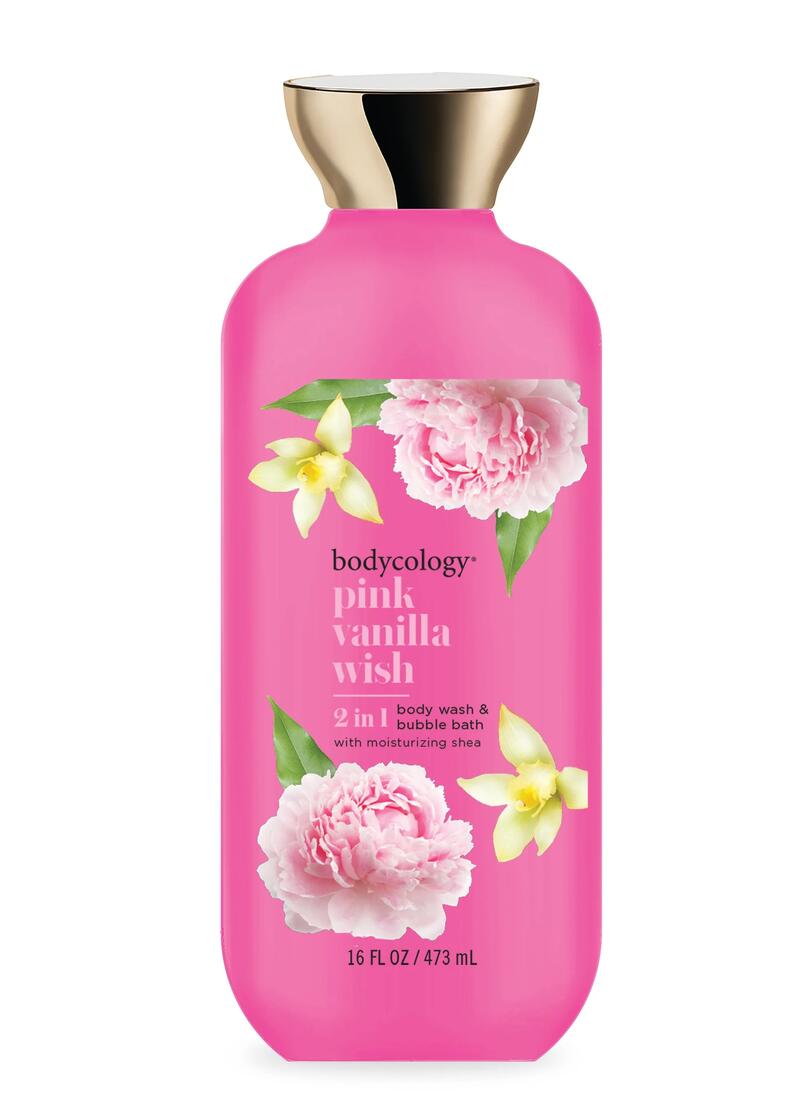 Bodycology 2-In-1 Body Wash & Bubble Bath Pink Vanilla Wish 473ml