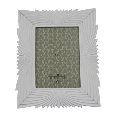 Three Hands Table Top Picture Frame White Resin