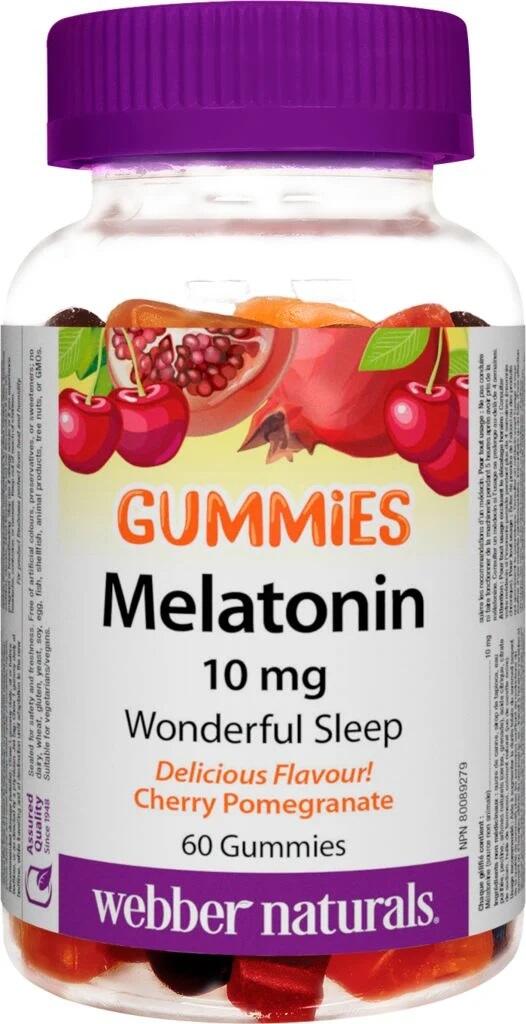 Webber Melatonin 10mg 60 Gummies