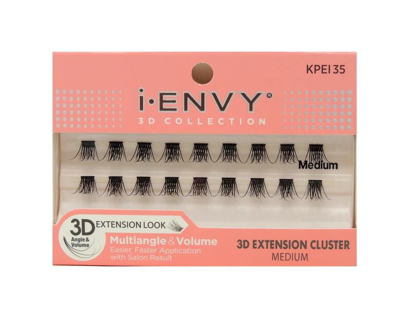 I-Envy Multi-Angle & Volume Lashes 3D Extension Cluster Singles Medium