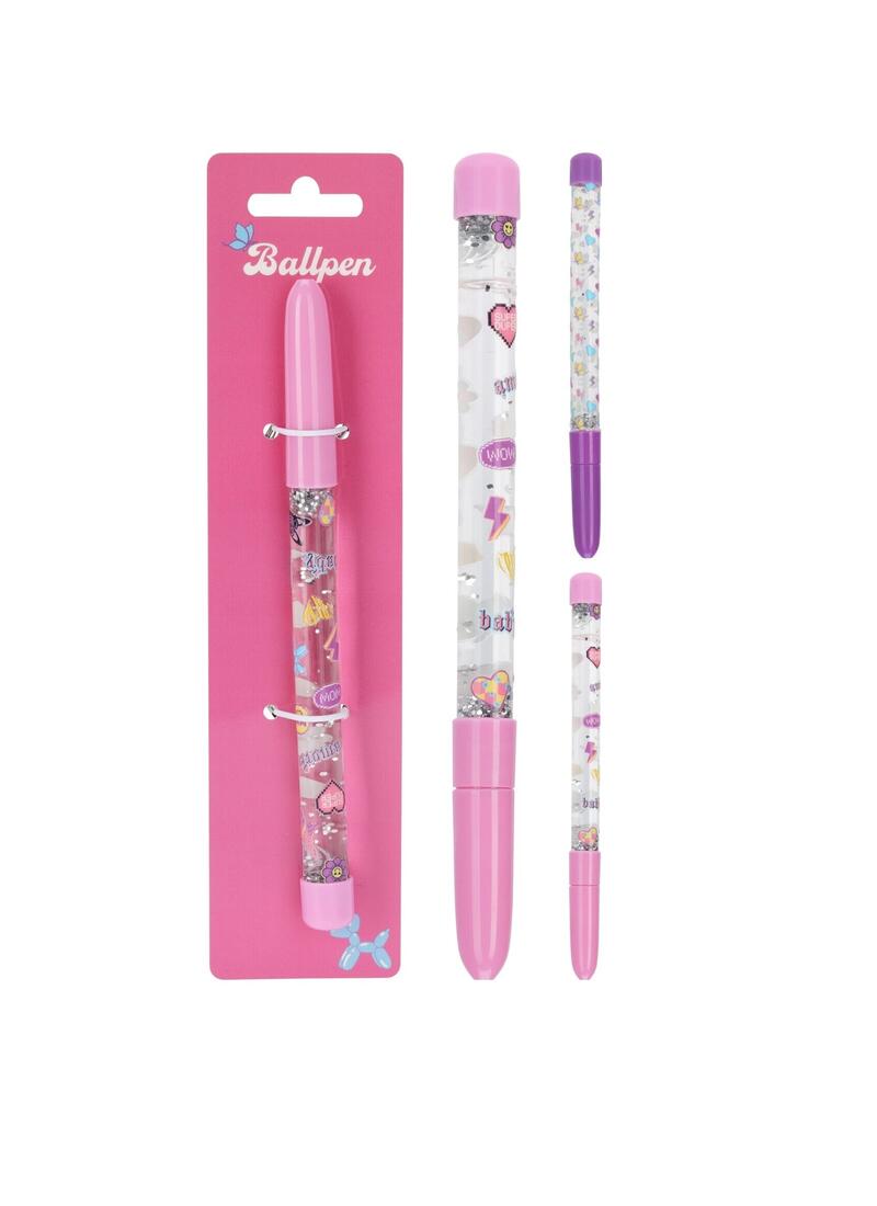Ballpoint With Glitter Assorted