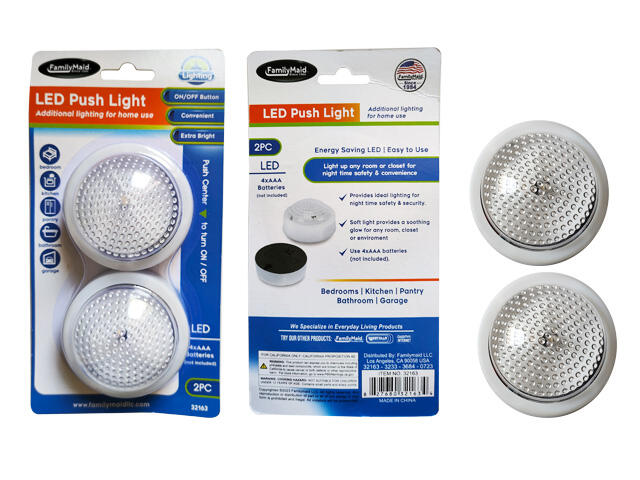 LED Push Light 2pcs