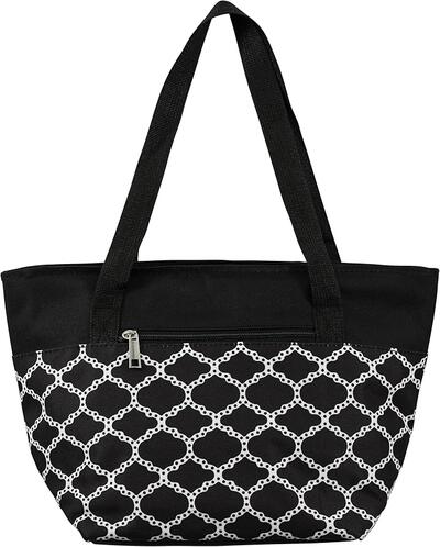 Lunch Bag Black Chainlink Style