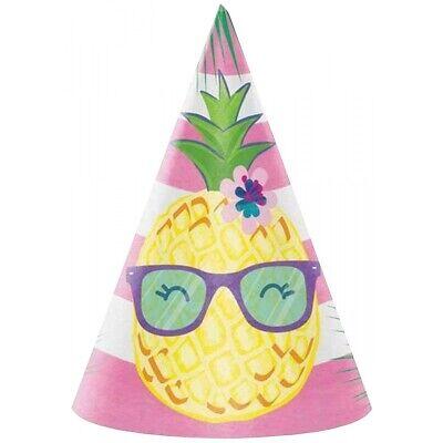 Pineapple & Friends Cone Party Hat 8ct