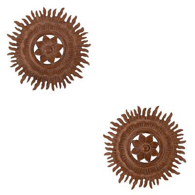 Natural Home Carved Trivet Assorted Wood 8