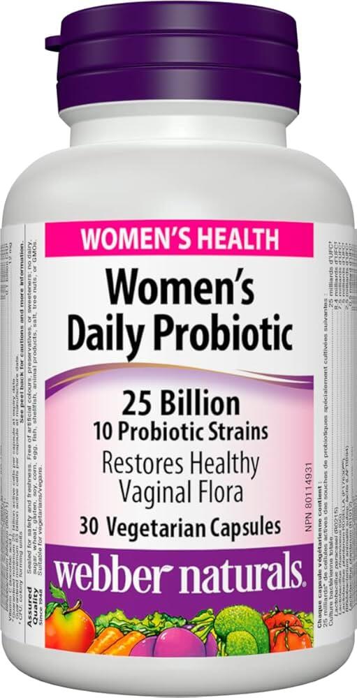 Webber Women's Daily Probiotic 25 Billion 30 Caps