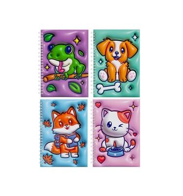 Paper Jam Puffy Look Animal Notebook Assorted