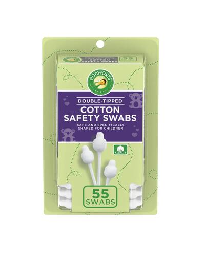 Comforts Cotton Safety Swabs 55 count