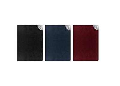 A5 Diary WTV Textured Leatherette With Metal Corner Assorted