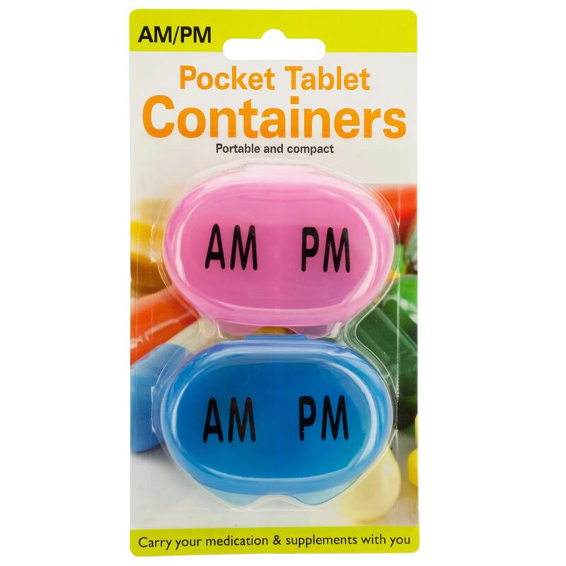 AM/PM Pocket Tablet Container Set