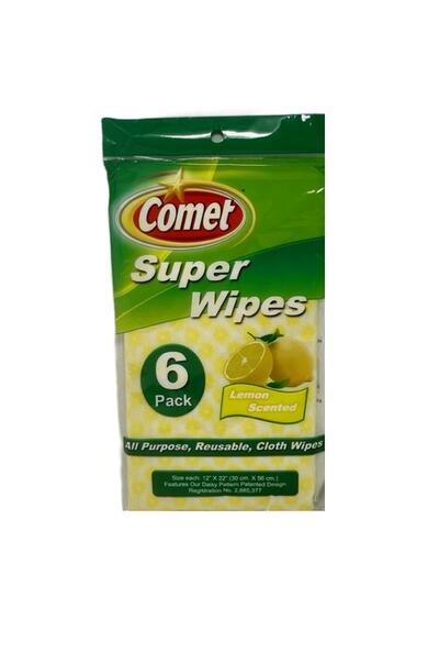 Comet Super Wipes 6pk