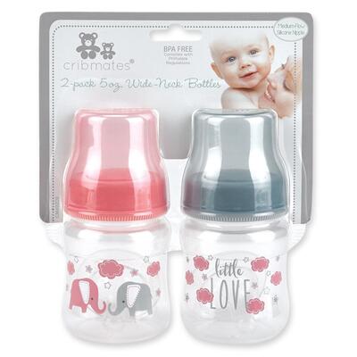 Cribmates  Wide-Neck Bottles 5oz 2 pack