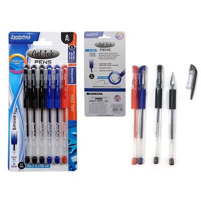 Family Maid Gel Pen Black Assorted