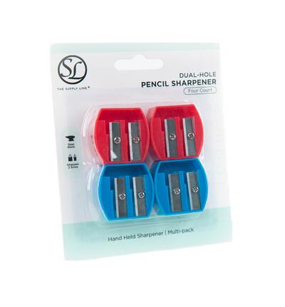 Supply Line Dual-Hole Pencil Sharpener 4 count