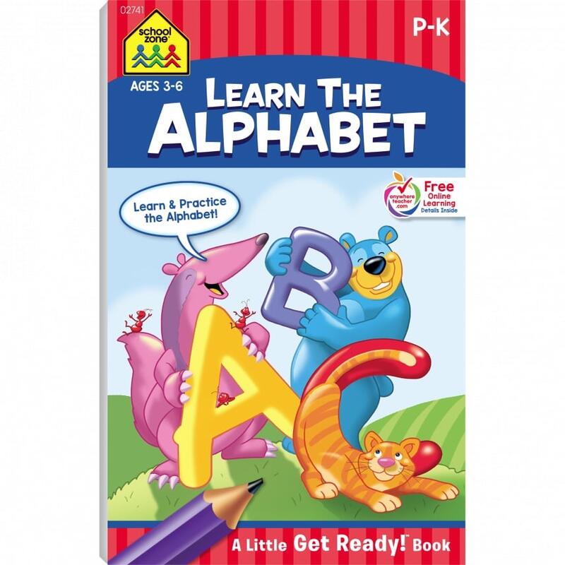 School Zone Learn The Alphabet Workbook  Ages 4